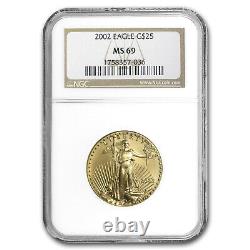 2002 1/2 oz Gold American Eagle MS-69 NGC SKU#13062