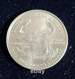 2002 $5 American Gold Eagle 1/10 Oz