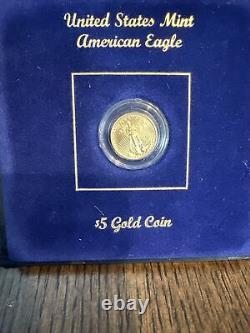 2002-W $5 American Gold Eagle. C-52
