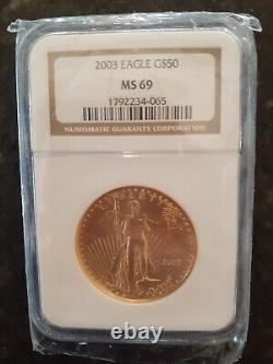 2003 1 oz American Gold Eagle MS-70 NGC
