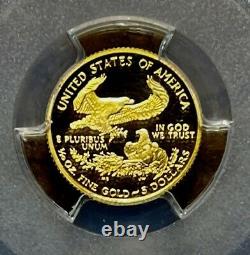 2003 W Proof $5 Gold Eagle Reagan Pcgs Pr69dcam Gaudens Design Low Mint # IMI