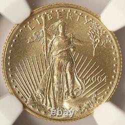 2004 $5 Gold 1/10 oz American Eagle NGC MS69