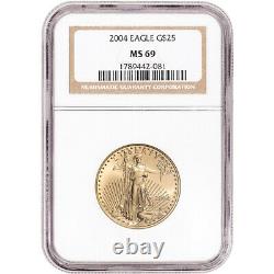 2004 American Gold Eagle 1/2 oz $25 NGC MS69
