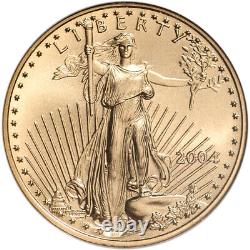 2004 American Gold Eagle 1/2 oz $25 NGC MS70