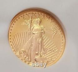 2004 American Gold Eagle $5 1/10 Gold Ngc Ms70 Brown Holder