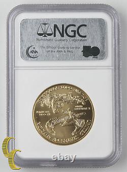 2006-W Burnished Gold Eagle $50 1 oz. Bullion Graded by NGC MS-69 Early Releases