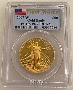 2007-W $50 Gold Eagle PCGS PR70 DCAM First Strike 1 oz