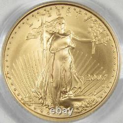 2007 W Burnished American Eagle MS 70 PCGS 1/4 oz. 9167 Gold $10 Coin