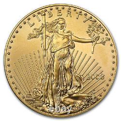 2008 1 oz Gold American Eagle BU SKU #30105