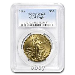 2008 1 oz Gold American Eagle MS-69 PCGS SKU #84950