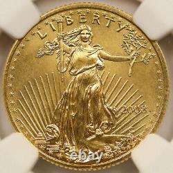 2008 Gold American Eagle $10 NGC MS69 1/4oz. 9999 Fine