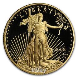 2008-W 1/4 oz Proof Gold American Eagle (withBox & COA) SKU#51500