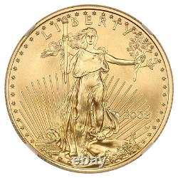 2008-W Gold Eagle $25 NGC MS70 (Burnished) American Gold Eagle AGE
