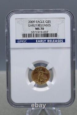 2009 $5 Gold American Eagle MS-70 Early Releases SKU037