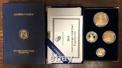 2011 W 4 Coin Proof Gold American Eagle Set $50 $25 $10 $5