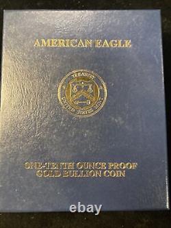 2011 W American Gold Eagle 1/10oz Proof Box/COA