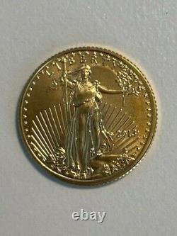 2013 1/10 oz Gold American Eagle BU $5 with Air Tite holder