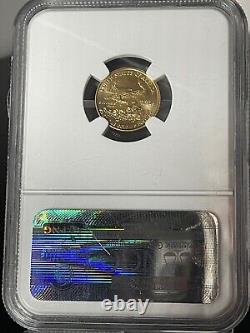 2013 1/10 oz Gold Eagle MS-69 NGC (First Releases, Eagle Label)