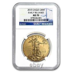 2013 1 oz American Gold Eagle MS-70 NGC (Early Releases)