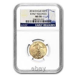 2014 1/4 oz Gold American Eagle MS-70 NGC (Early Releases) SKU #79340