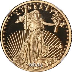 2014-W Gold American Eagle $25 NGC PF70 Ultra Cameo Brown Label STOCK