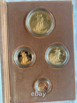 2015-W 4-coin proof American Eagle Set (Box, CoA)