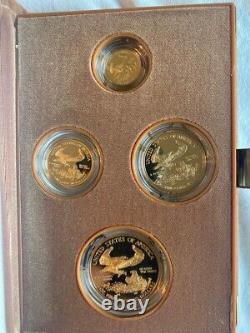 2015-W 4-coin proof American Eagle Set (Box, CoA)