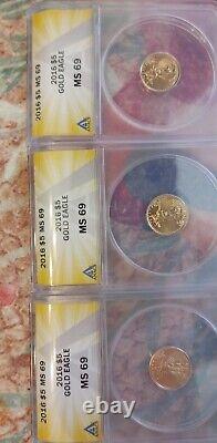 2016 $5 Gold Eagle MS 69 New Lower Price