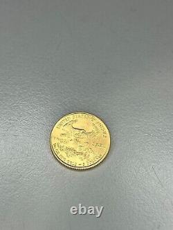 2017 $5 American Gold Eagle 1/10 Oz of fine gold coin