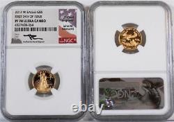 2017-W $5 1/10th Ounce Proof Gold Eagle NGC PF 70 UC First Day of Issue Mercanti