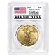 2018 $50 American Gold Eagle 1 Oz. Pcgs Ms70 First Strike Made In Usa Label