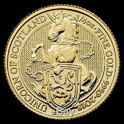 2018 Great Britain 1/4 oz Gold Queen's Beasts The Unicorn SKU #152537