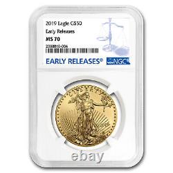 2019 1 oz Gold American Eagle MS-70 NGC (Early Releases) SKU#171546