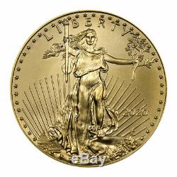 2020 1/10 oz Gold American Eagle $5 GEM Brilliant Uncirculated Coin