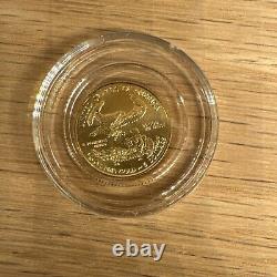 2020 1/10 oz. Gold American Eagle Coin, BU in Capsule, Walking Liberty