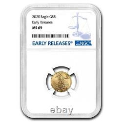 2020 1/10 oz Gold American Eagle MS-69 NGC (Early Releases) SKU#199405