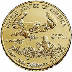 2020 $25 American Gold Eagle 1/2 oz Brilliant Uncirculated