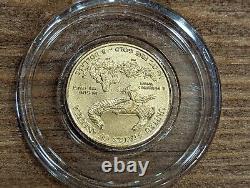 2020 $5 American Eagle Gold Coin. 1/10 OZ