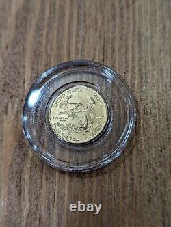 2020 $5 American Eagle Gold Coin. 1/10 OZ