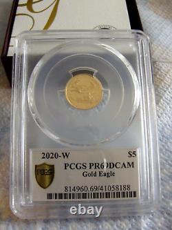 2020 $5 Gold American Eagle PCGS PR 69 DCAM