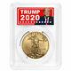 2020 $50 American Gold Eagle 1 Oz. Pcgs Ms70 Trump 2020 Label