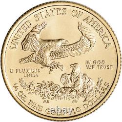 2020 American Gold Eagle 1/4 oz $10 BU Three 3 Coins