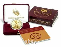 2020 American Gold Eagle V75 End of WW2 75th Anniv Coin SEALED IN HAND FREE SHIP