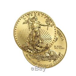 2020 Gold 1/4 oz Gold American Eagle $10 US Mint Gold Eagle Coin