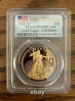 2020 W END of WORLD WAR WWII $50 Gold Eagle v75 PCGS PR69 DCAM First Strike 20XE