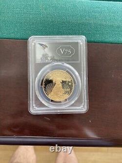 2020-W V75 Gold WWII Privy PCGS PR70DCAM First Strike Coin 20XE Eagle IN HAND