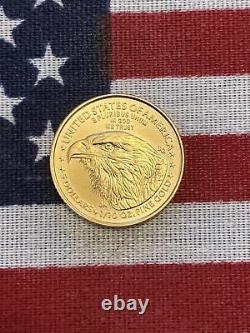 2021 1/10 oz $5 Gold American Eagle TYPE 2! BU! AMAZING SHINE & LUSTER