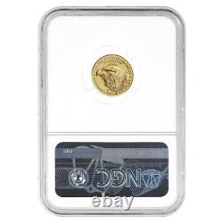 2021 1/10 oz Gold American Eagle Type 2 NGC MS 69 Early Releases