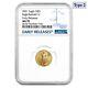 2021 1/10 Oz Gold American Eagle Type 2 Ngc Ms 70 Early Releases
