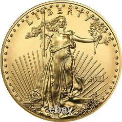 2021 1/2 oz American Gold Eagle Coin Type 2 BU $25